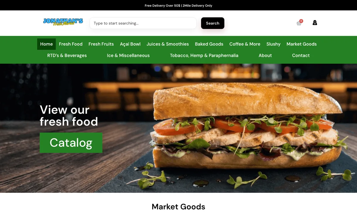 Jonathan's Fresh Market site